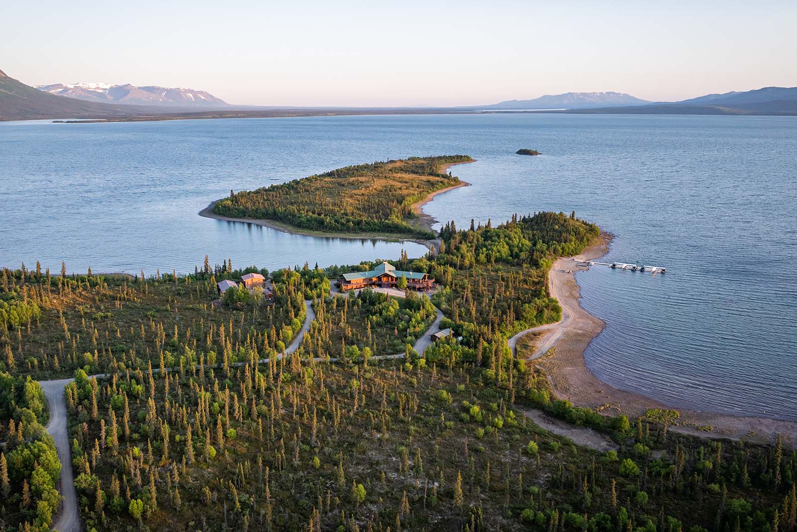 Lake Clark Lodge Arial Photograph