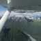Flying through Lake Clark Pass