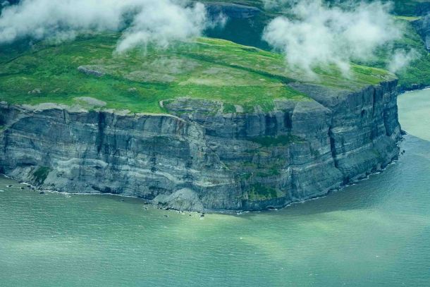 Lake Clark Coastline Cliff Faces