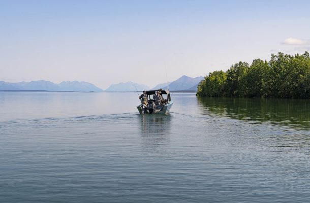 Fishing in Lake Clark by boat charter