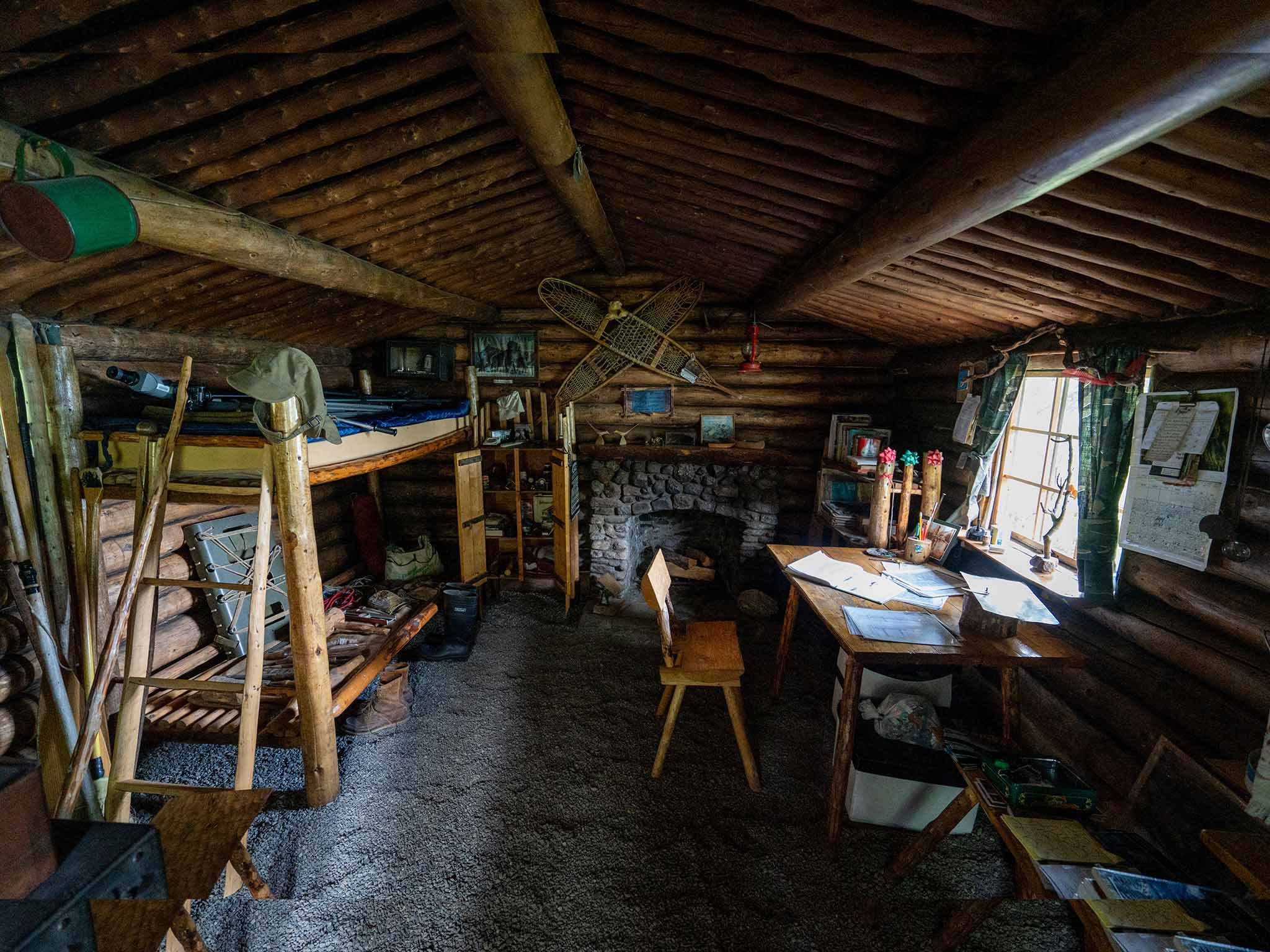 Inside Dick Proenneke's Cabin