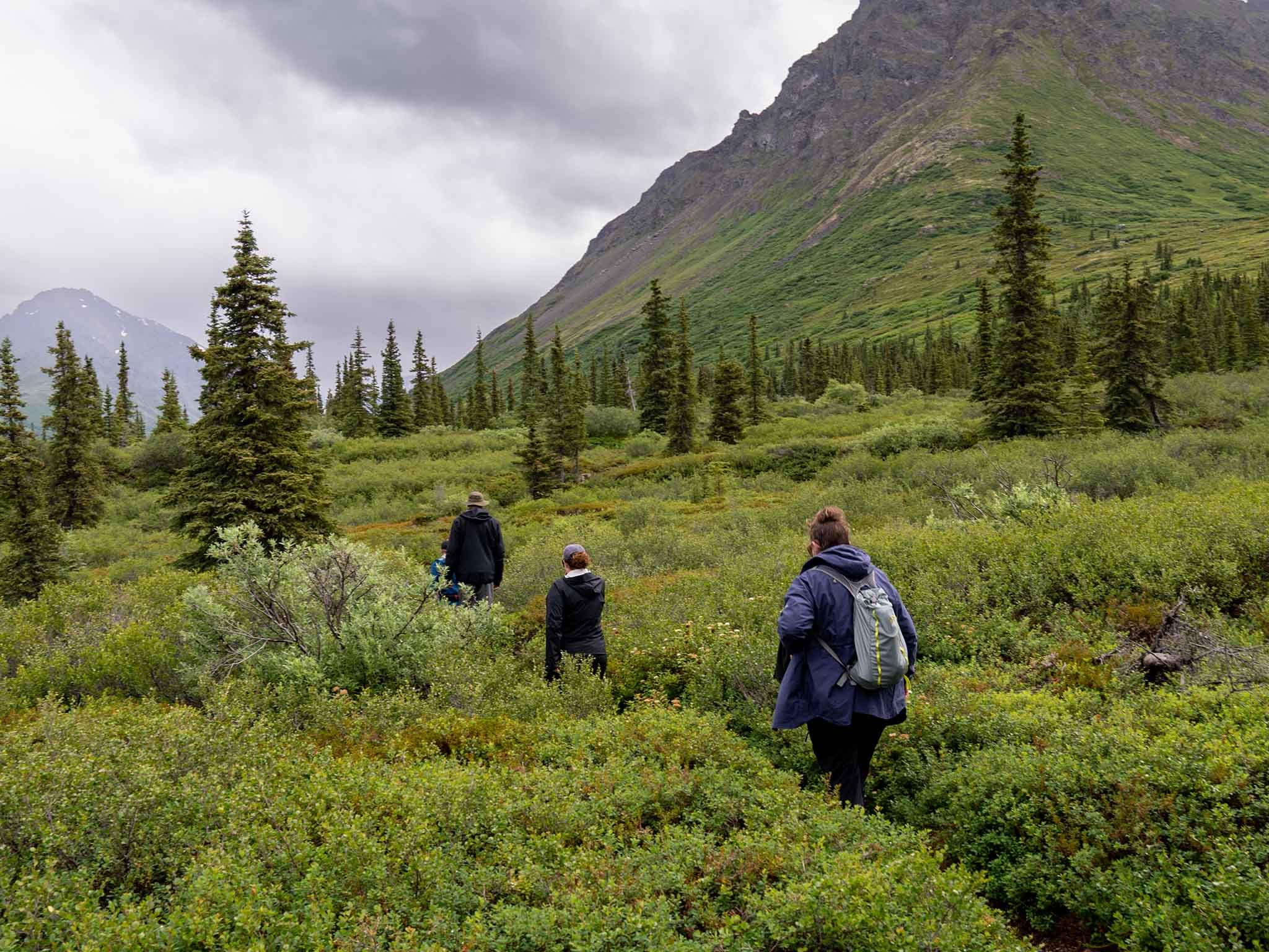 Hiking near Dick Proenneke's Cabin