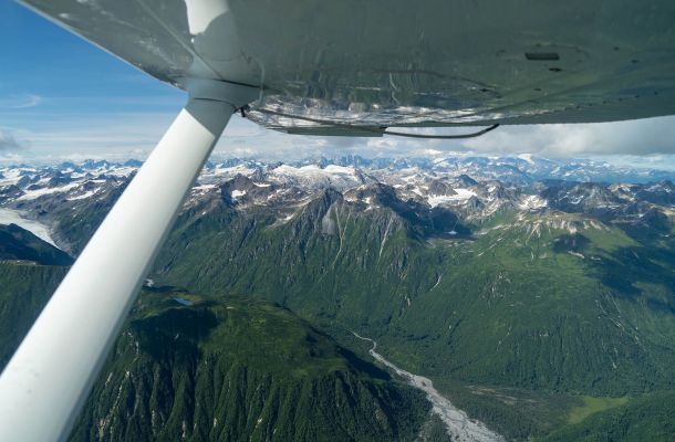 Fly from Anchorage to Lake Clark Lodge Alaska 