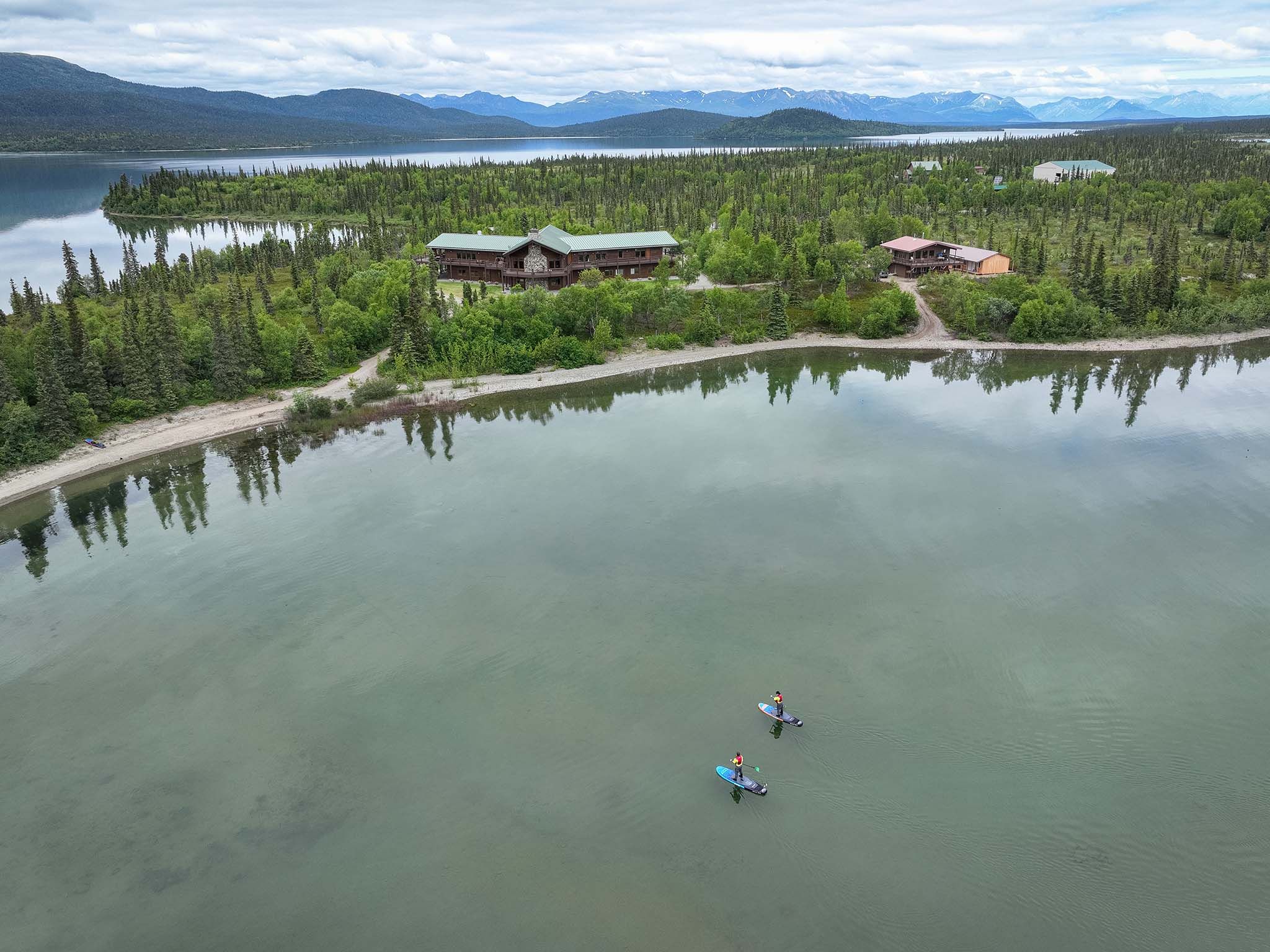 Stand Up Paddleboarding in Lake Clark National Park 