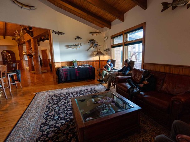 Lake Clark Lodge Coffee Room 